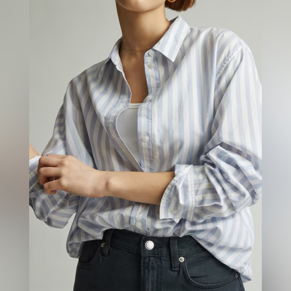 Reformation The Silky Cotton Relaxed Shirt